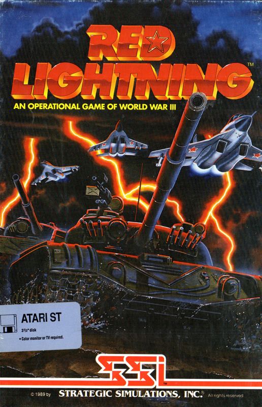 Red Lightning box art for Atari ST